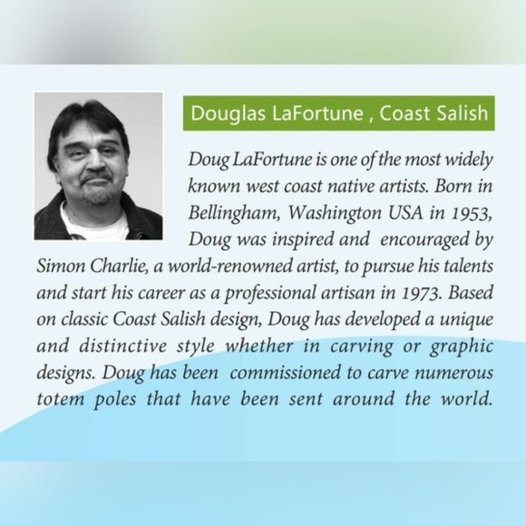 'Wolf Strength' Pin Indigenous Design by Douglas LaFortune, Coast Salish - Picture 3 of 3